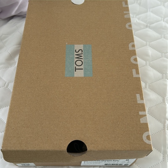 NWT TOMS deconstructed rope lace leave shoes, size 8 - Picture 8 of 9